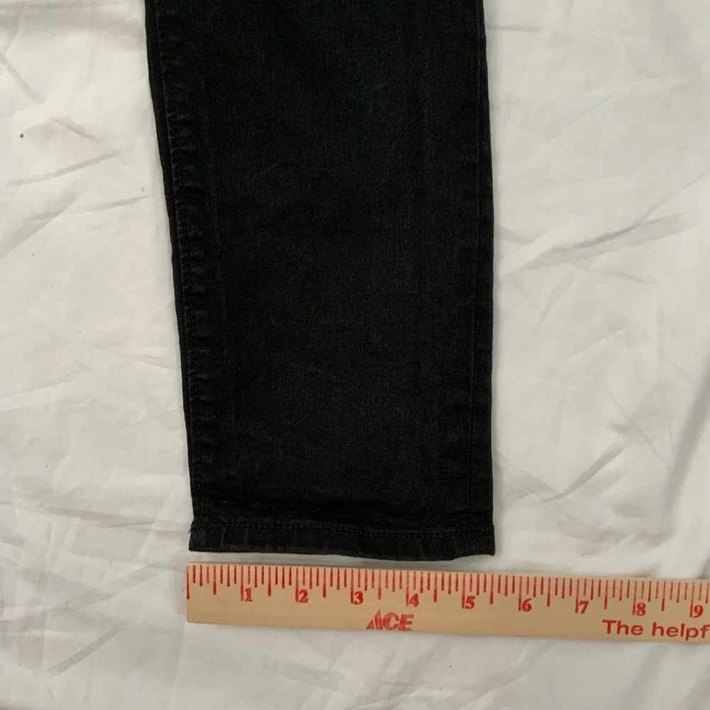 LOFT Maternity Jeans Skinny Dark Wash Stretch Full Panel Black Size 4M - Picture 9 of 11